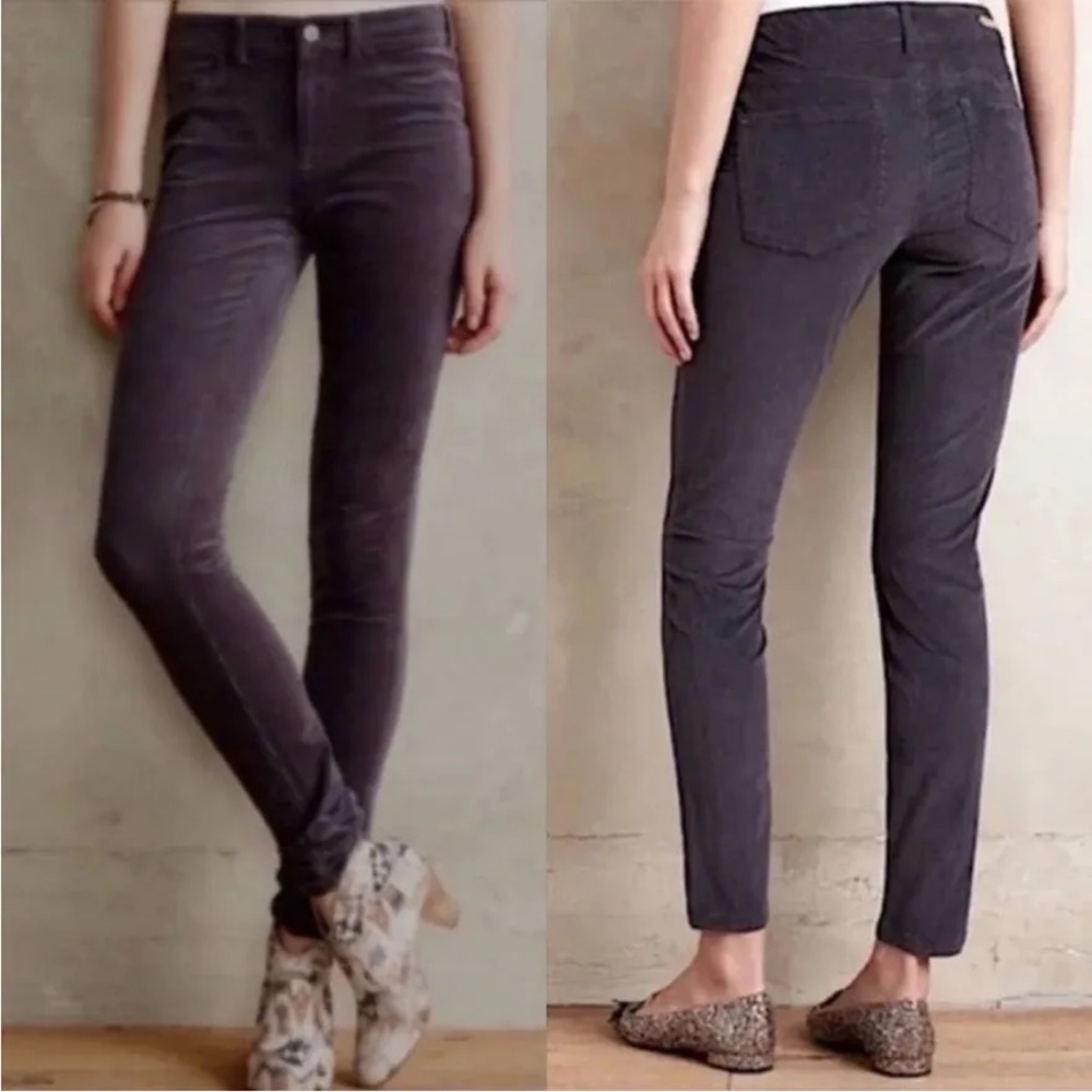 Pilcro and the Letterpress Grey curdoroy Skinny Jeans - size 27